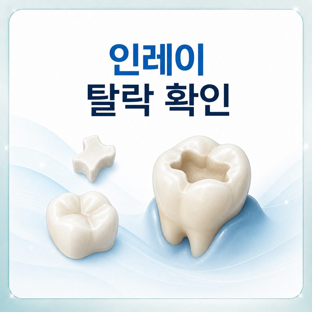 원업치과 상담 전 인레이 크라운 브릿지 보철물 탈락 종류 확인 기준 정리